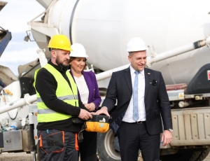 Polaganje kamena temeljca za hladnjaču za voće i povrće u Požegi