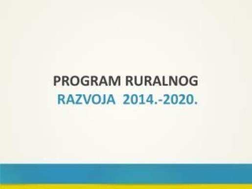 OBJAVLJEN JE PRAVILNIK O PROVEDBI PODMJERE 6.1., PODMJERE 6.2. I PODMJERE 6.3. POTPORA RAZVOJU MALIH POLJOPRIVREDNIH GOSPODARSTAVA U OKVIRU MJERE M06 "RAZVOJ POLJOPRIVREDNIH GOSPODARSTAVA I POSLOVANJA"